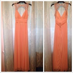 Baby pink formal dress